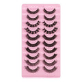 Eyelashes 10 pairs set